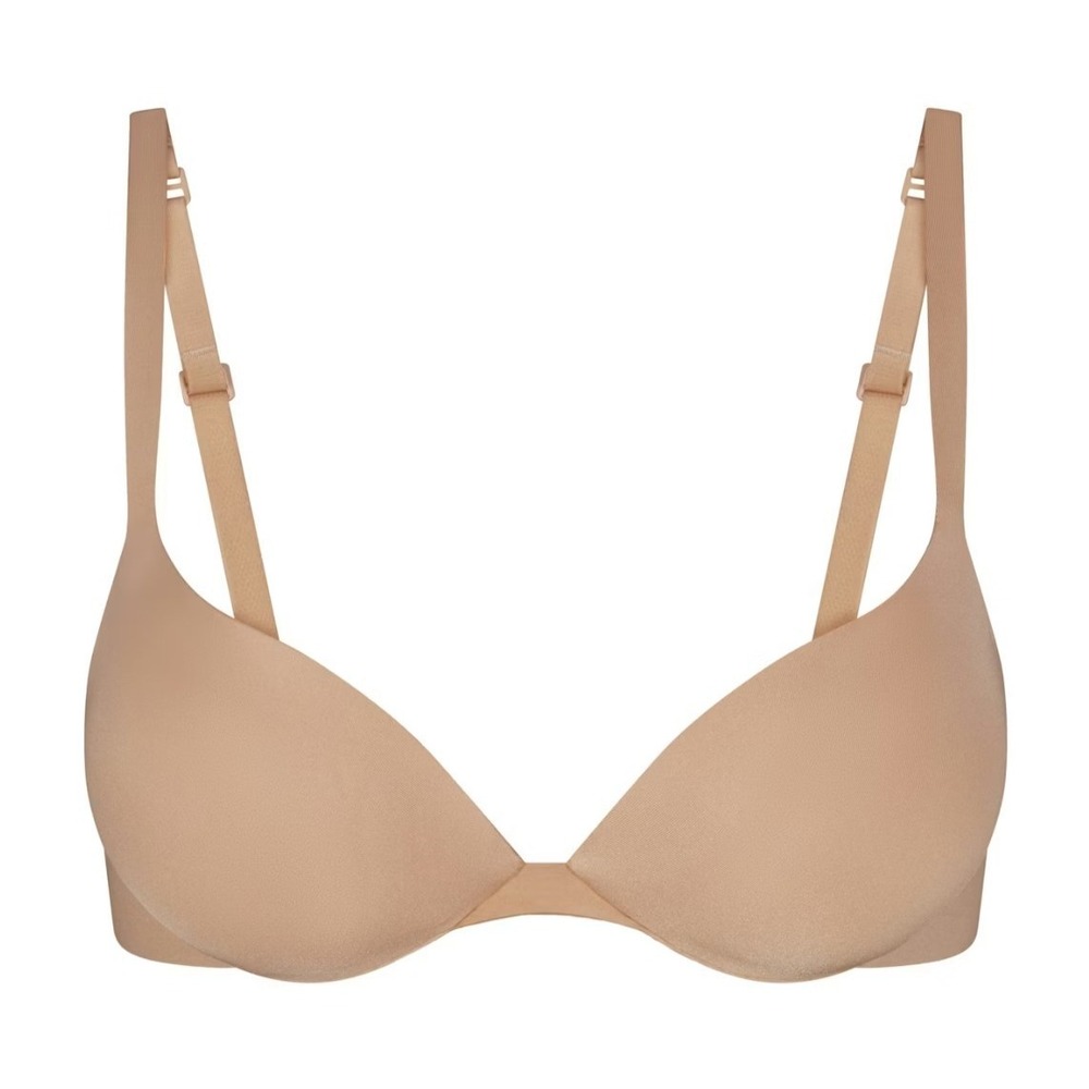 Skims Ultimate Push Up Plunge Bra Clay Tan BA-PLG-9214 Size 34DD